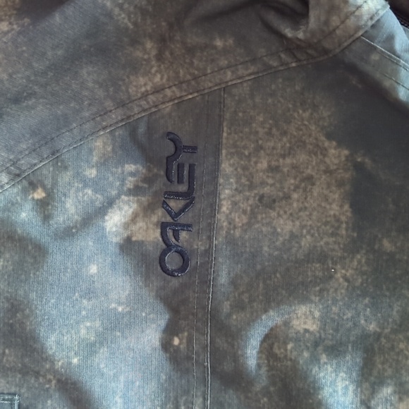 Oakley Factory Pilot Biozone FN Dry 10K Parka Green Camo Mens Sm Full Zip Hood - Picture 4 of 8